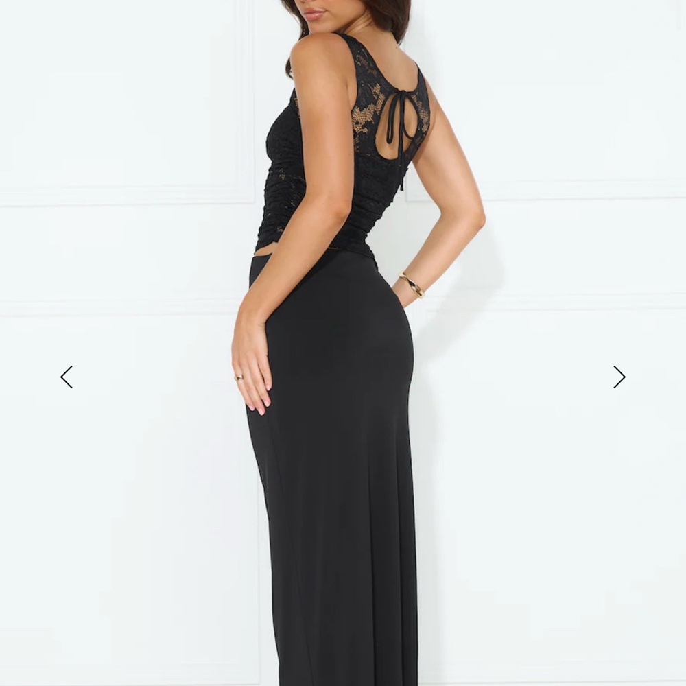 Hello Molly Black Backless Tie Front Bodycon Dress